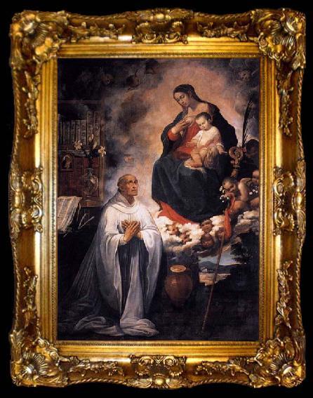 framed  ROELAS, Juan de las Vision of St Bernard, ta009-2